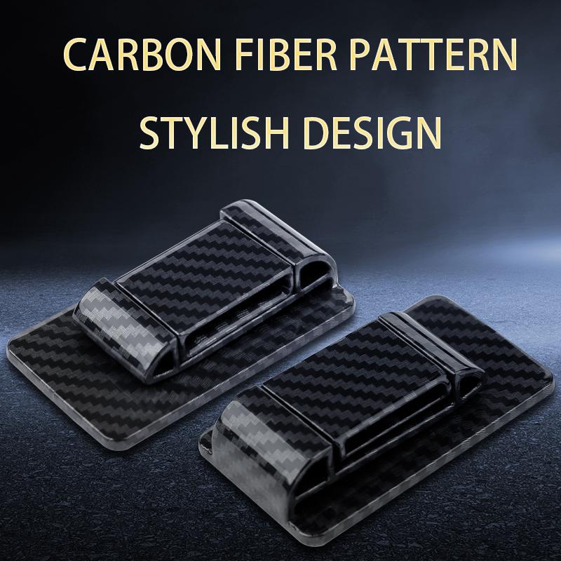 Держатель ремня безопасности автомобиля из углеродного волокна, фиксирующая рамка, ограничитель ремня безопасности, держатель пряжки, универсальные автомобильные аксессуары
