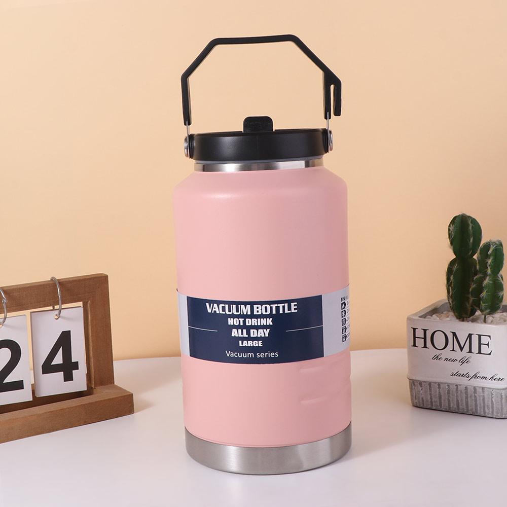 2L Thermal Water Bottle Large Capacity Outdoor Insulated Mug Gift Drinks Bottle Outdoor