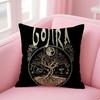 Чехол на подушку G-Gojira из натурального льна Наволочка Двусторонняя печать Декоративная наволочка для дивана Домашний декор Подарок