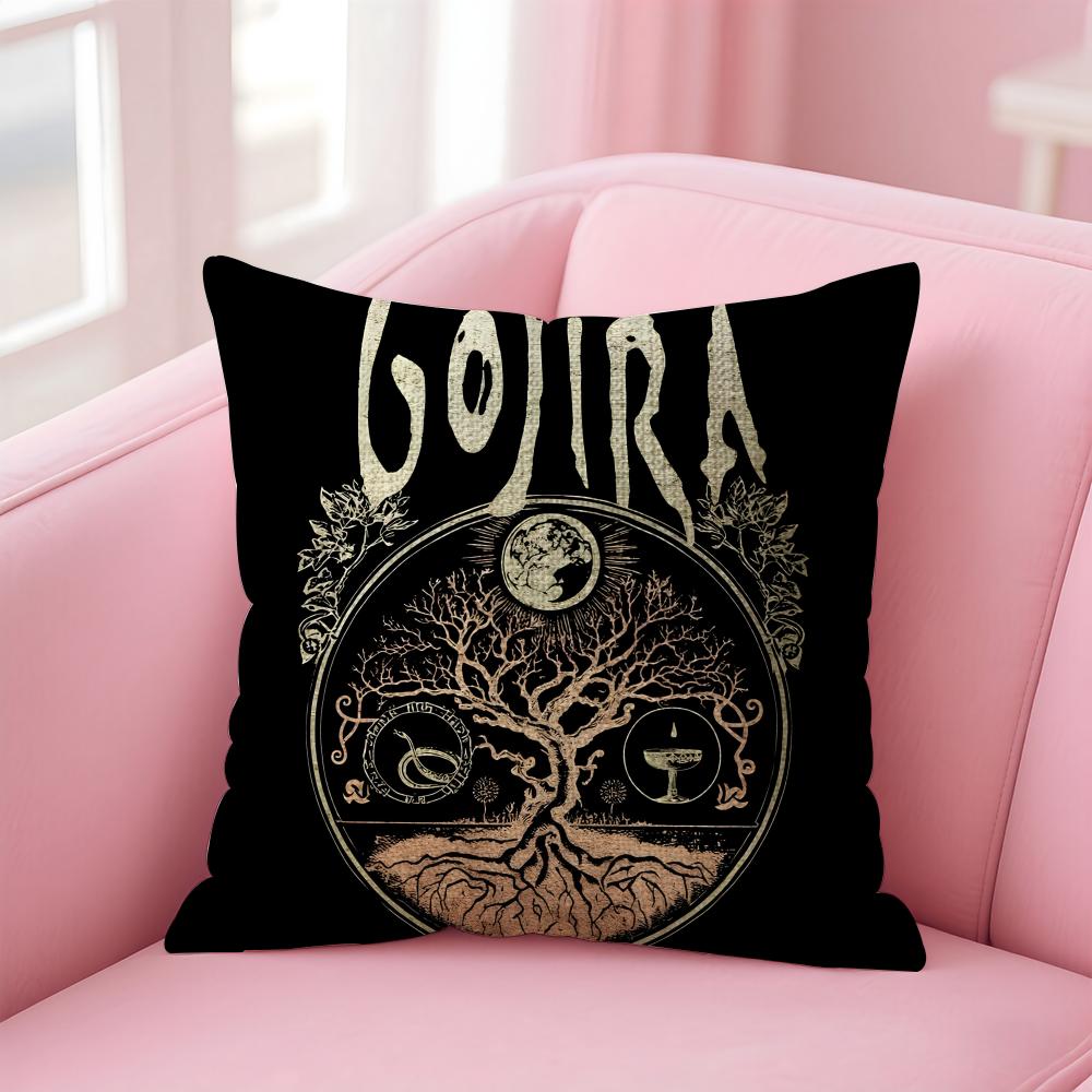 Чехол на подушку G-Gojira из натурального льна Наволочка Двусторонняя печать Декоративная наволочка для дивана Домашний декор Подарок
