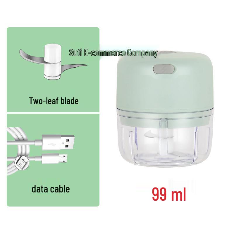 Compact Wireless Electric Garlic Chopper & Masher: Multi-functional Kitchen Tool for Mincing and Mashing Garlic