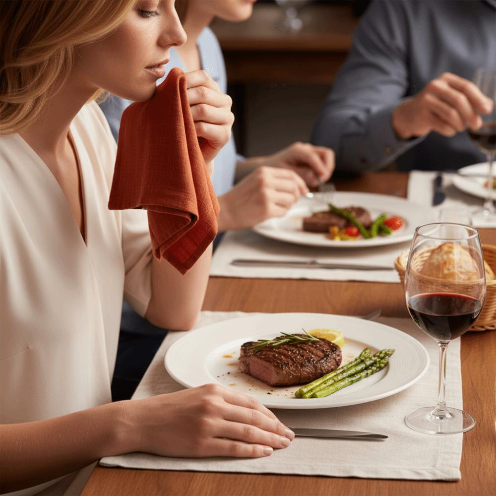 2 шт. Деревенский стиль Бамбуковые хлопковые салфетки Утолщенная текстурированная ткань Салфетки для стола Экологически чистые Двухслойные кухонные полотенца