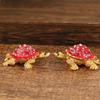 Exquisite Turtle-Shaped Zinc Alloy Jewelry Box Light-Luxury Vintage Desktop Ornament Storage for Rings Earrings Home Use