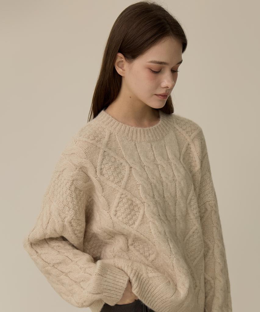 ELLIOTI Fisherman Crewneck Sweater_2Color