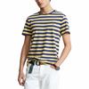 Polo Ralph Lauren SS22 Полосатая футболка с круглым вырезом и коротким рукавом Мужские футболки Желтые 710803479-013