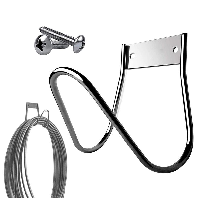 Garden Hose Holder Heavy Duty Water Hanger Stainless Steel Small Wall Mount Hose for Water Air Hydraulic Hose Ropes Extension