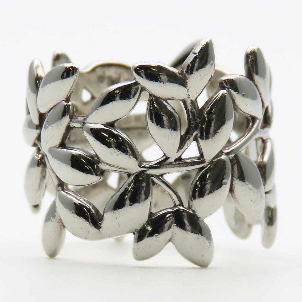 Used TIFFANY&Co. Ring Olive leaf EU#49 Silver925 4.9g Silver Paloma Picasso