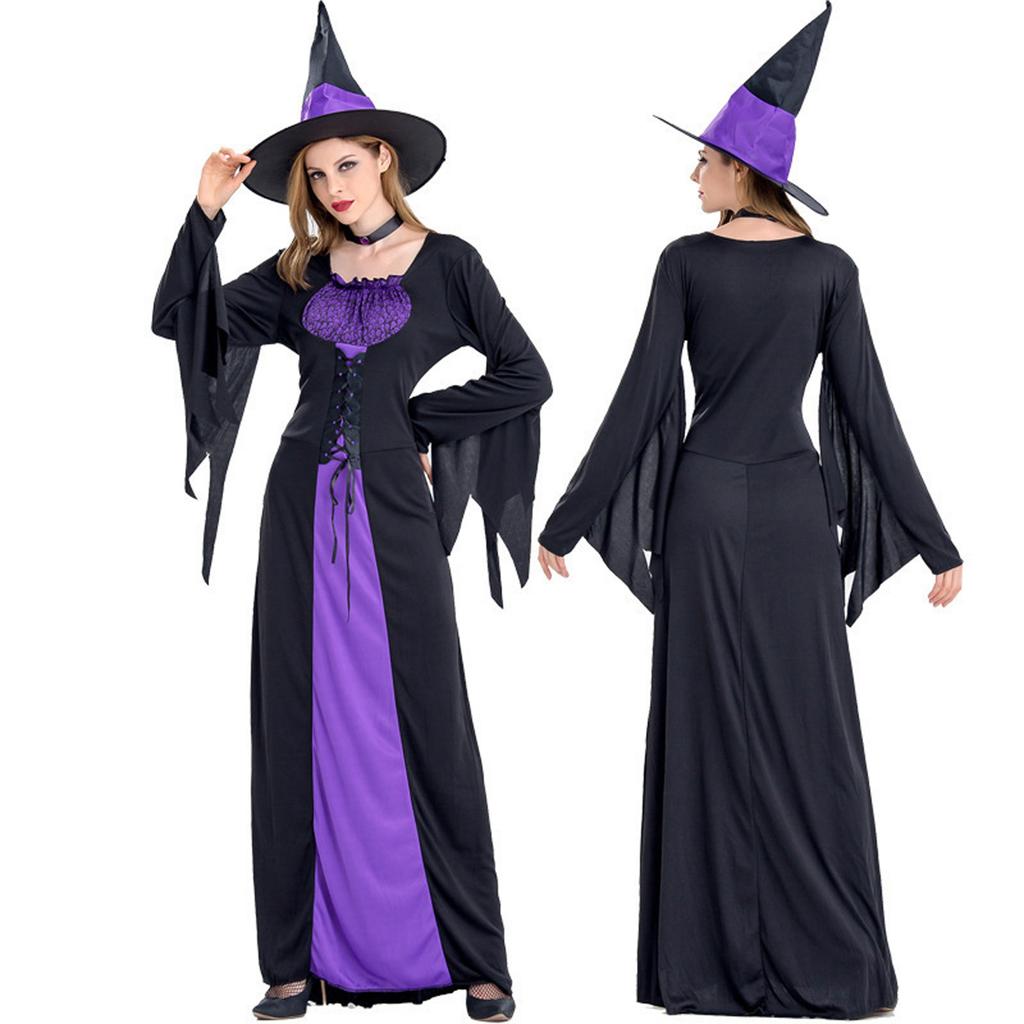 Halloween Costume, Witch Costume, Cosplay Costume, Witch Cosplay Performance Costume