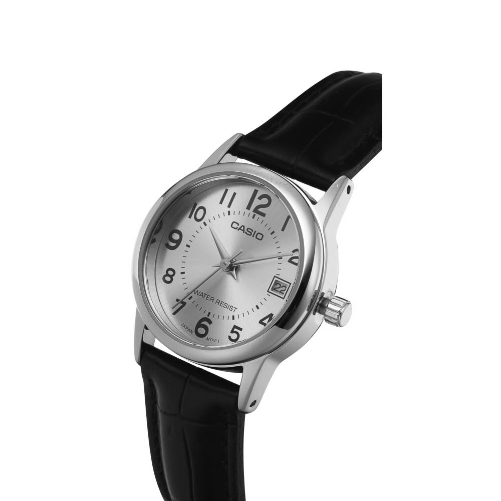 Casio Ltp V002l 7budf Ltp V002l 7b Аналоговые Сат Студенческие Женские Кожаные Часы