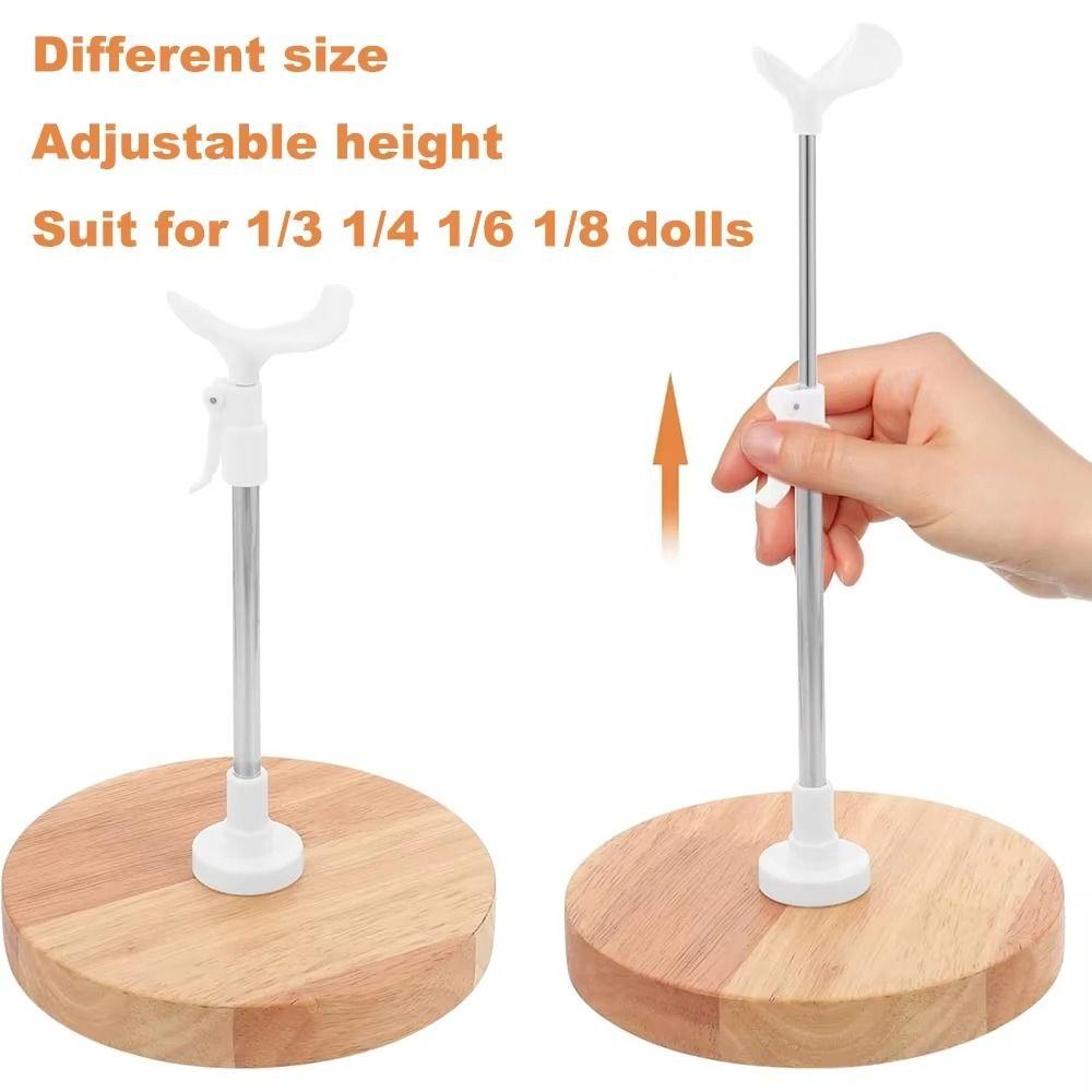 1/3 1/4 1/6 1/8 Doll Display Holder Wooden Base Doll Bracket Girls Toy Doll Stand Action Figure