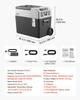 12 Volt Refrigerator, 42.3 QT/ 40L Car Fridge, Portable Electric Freezer Compressor with Handle, APP Control and Wheels, 12V/24V DC 100-240V AC, -22