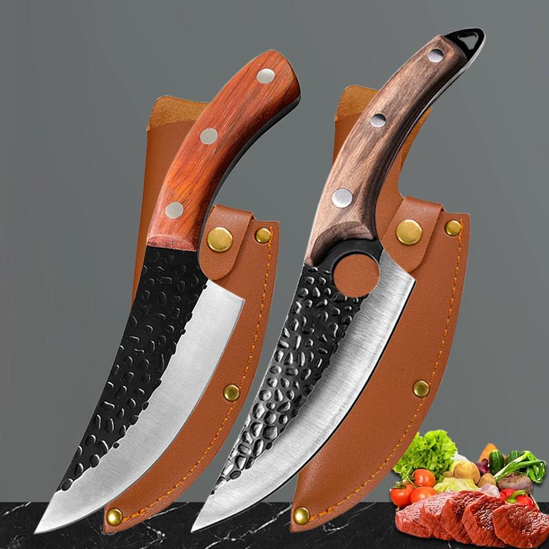Forged Kitchen Knife Stainless Steel Boning Knife Butcher Slicing Cleaver Fish Meat Sushi Cutter Fishing Cooking Knife