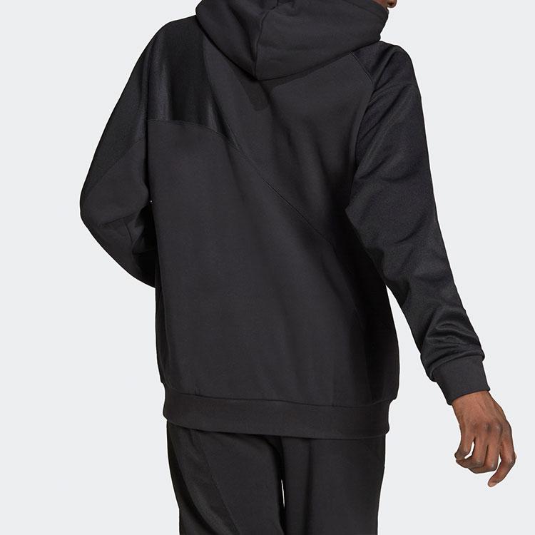 adidas Originals Men's Black Loose Fit Hooded Sweatshirt HG6331