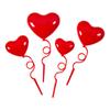 Plastic Heart Cake Flag Cupcake Pennant Valentine's Day Cake Topper Cake Decoration Party Supplies