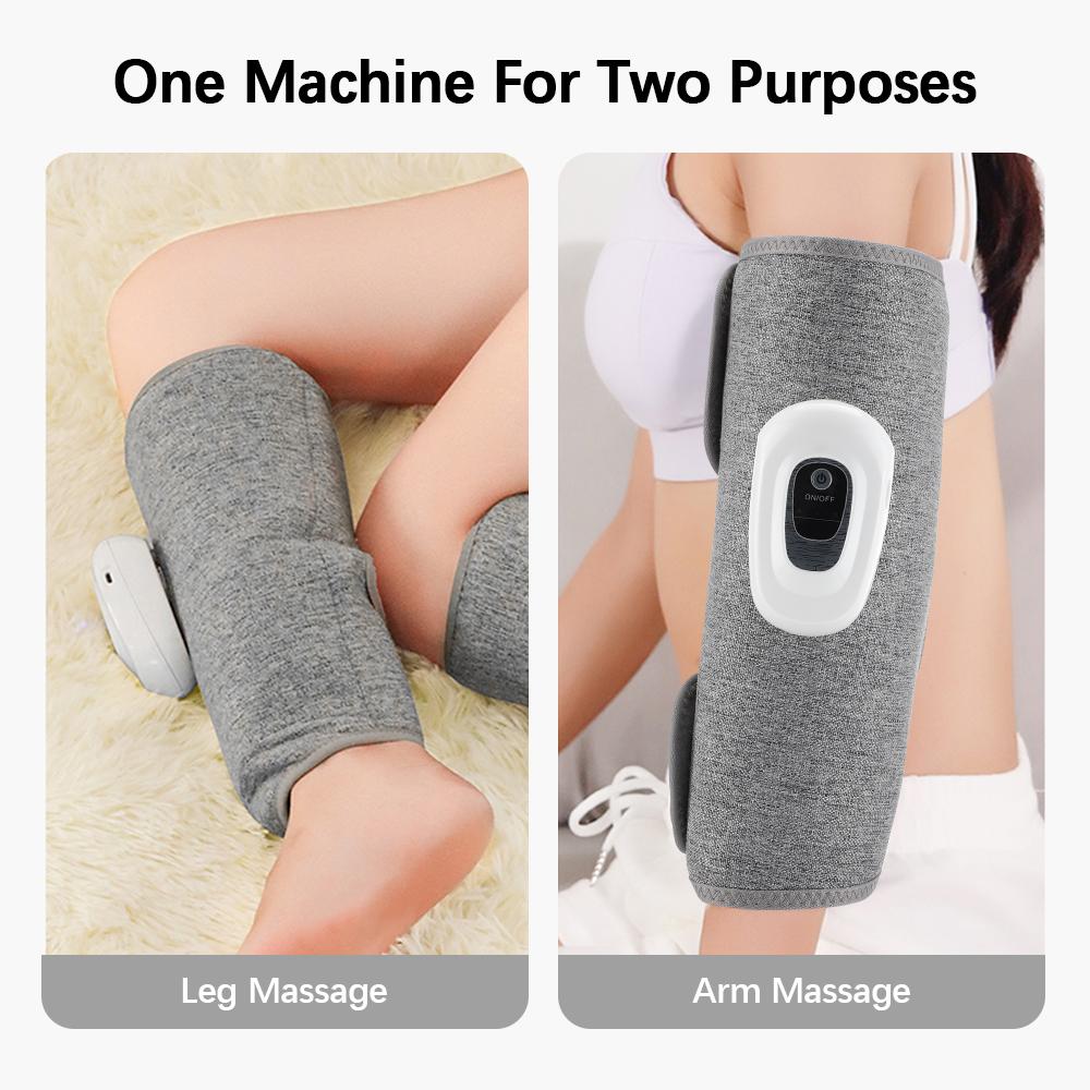 Electric Leg Massager Air Compression Calf Massage Relax Leg 3 Modes 360° Air Pressure Air Bag Leg Massage Rechargeable