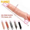 XXL 28 см рукав для пениса для мужчин, продукт для увеличения, силиконовый секс-инструмент, игрушки, капа Peniana, фаллоимитатор Hombre, Funda Big Pene
