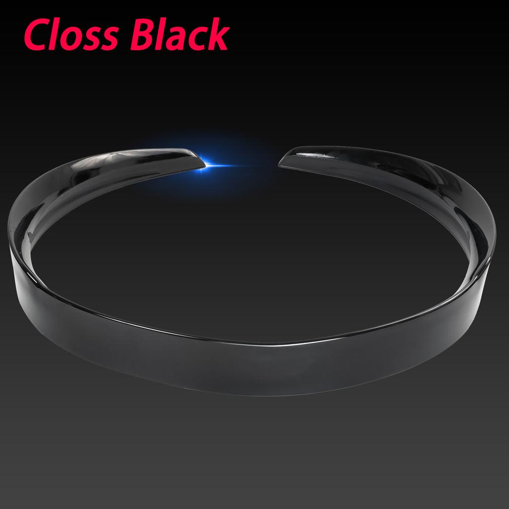 115cm/45in Clossy Black Car Tail Rear Roof Trunk Spoiler Lip Extension Wing V-Style For Tesla Model 3 Y 2017-2022