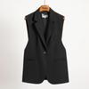 Women's Lapel Button-Front Suit Vest