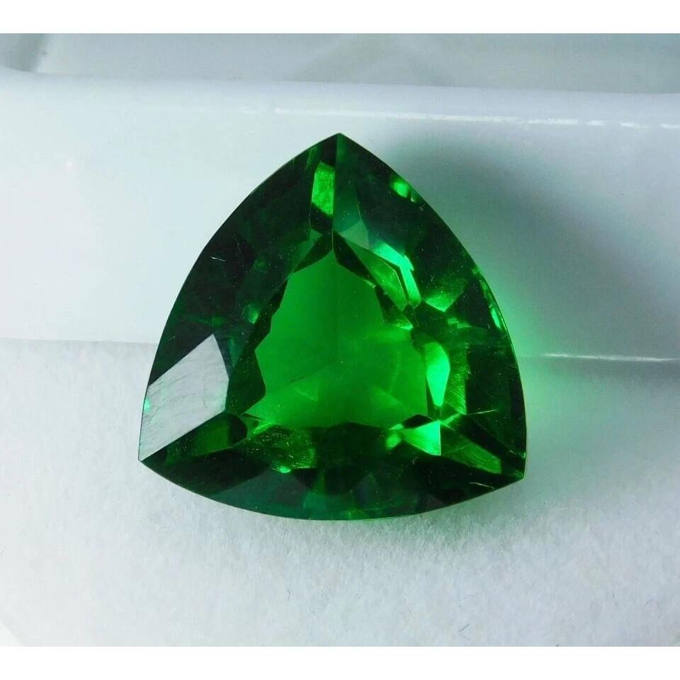 Trillion Cut Natural Green Tsavorite Garnet 10-12 Ct Stunning Gemstone