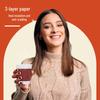 Deli 280ml Thickened 3-Layer Disposable Cups