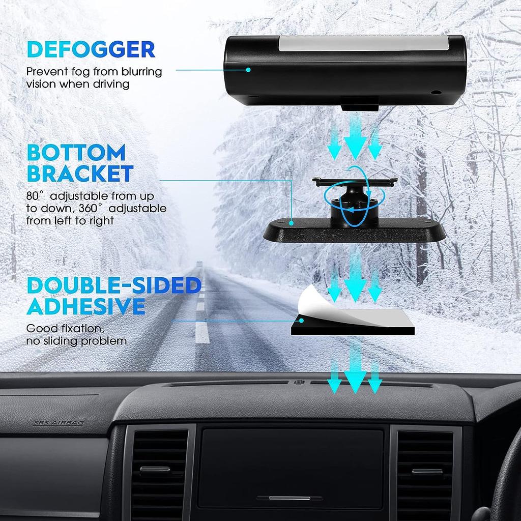 Вентилятор отопителя автомобиля 12 В/вентилятор охлаждения Вентилятор отопителя автомобиля 2-в-1 размораживатель автомобиля, быстрый нагрев, электрический вентилятор отопителя для автомобилей, портативный