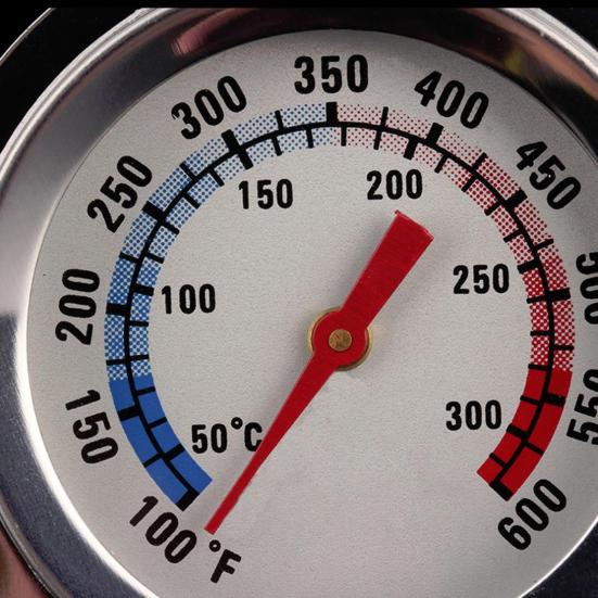 Stainless Steel Stand Oven Thermometer Food Up Dial Meats Temperature Gauge