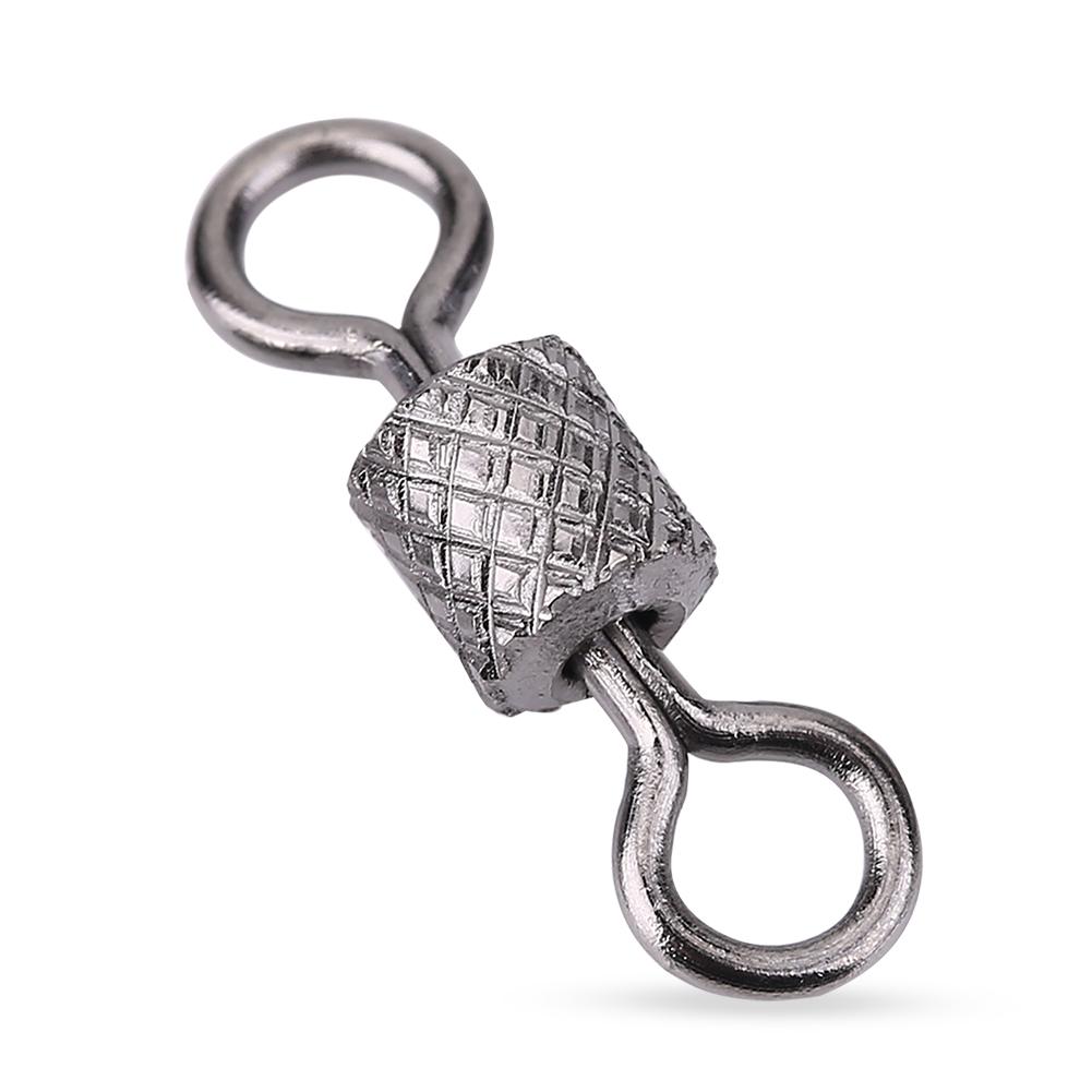 100 шт. Высокопрочные медные бочонки с вращающимися кольцами вертлюжки рыболовный аксессуар (2 #)