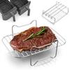 Air Fryer Rack Stainless Steel Dehydrator Grill Enhanced Airflow Design Air Fryer