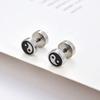 Серьги-пусеты из нержавеющей стали в нишевом дизайне в корейском стиле для мужчин, серьги на винтах