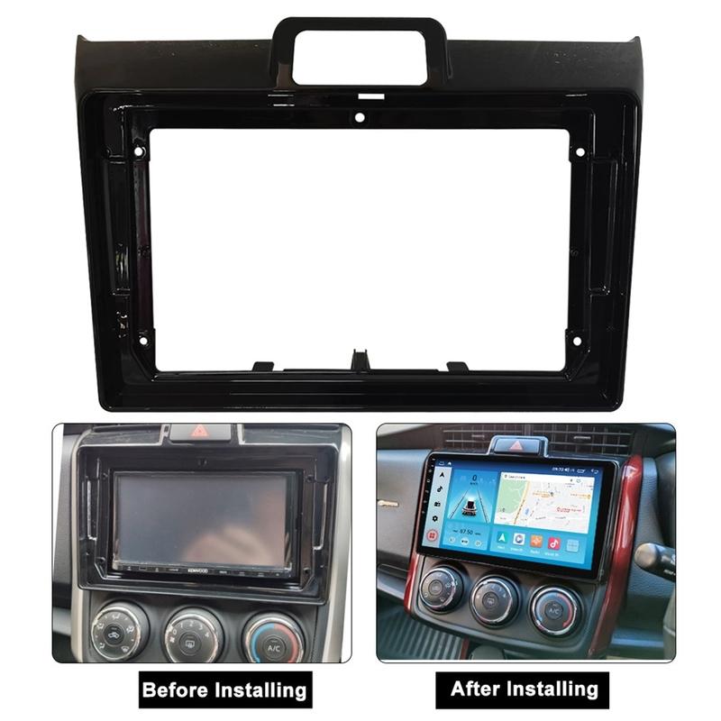 Durable-Car Radio Fascia For Toyota Corolla Axio Fielder 2015 DVD Stereo Frame Plate Adapter Mounting Dash tallation Bezel