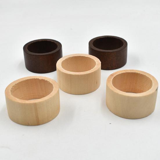 Wood Napkin Rings Rustic Napkin Holders Reusable Napkin Rings for Dinner Party Wedding Christmas Home Farmhouse Decor