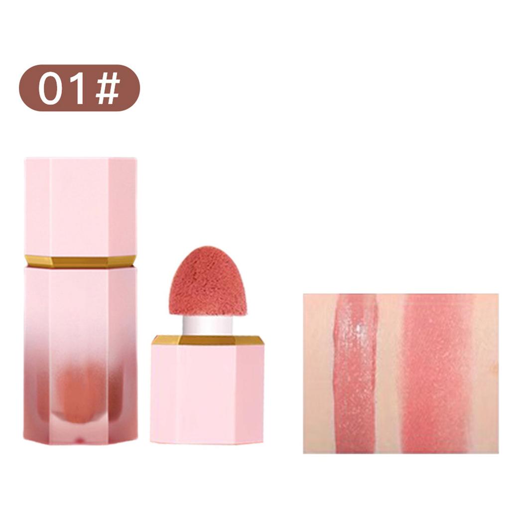 1Pc Women’s Long-Lasting Liquid Blush – Ruddy Sheer Color for Contouring & Highlighting, Waterproof Non-Fading Makeup