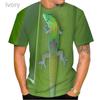 Summer Hot Sale 3D T-shirt Fashion Animal Lizard Print T Shirt Personalized Harajuku Style Street Breathable Short Sleeve Top