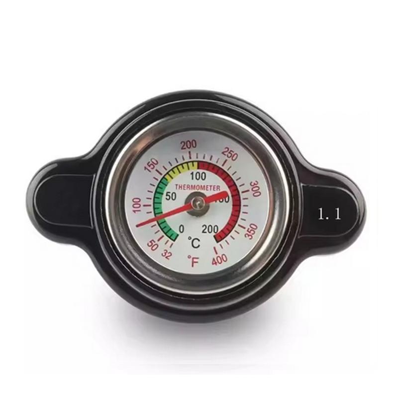 1.8 Bar High Pressure Radiator Cap 25.6Psi With Temperature Gauge For Honda Yamaha Kawasaki Suzuki Polaris Ranger Motorcycle ATV Fuel Tank Caps3