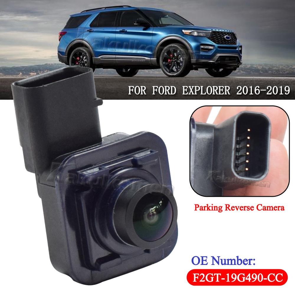 Vehicle Rear View Backup Parking Camera For 2016-2019 Ford Explorer F2GT-19G490-CC F2GT19G490CC With Moving Trajectory