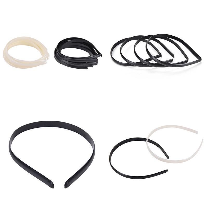 10 шт./компл. пластиковая резинка для волос без зубов детский аксессуар для волос сделай сам 2 цвета