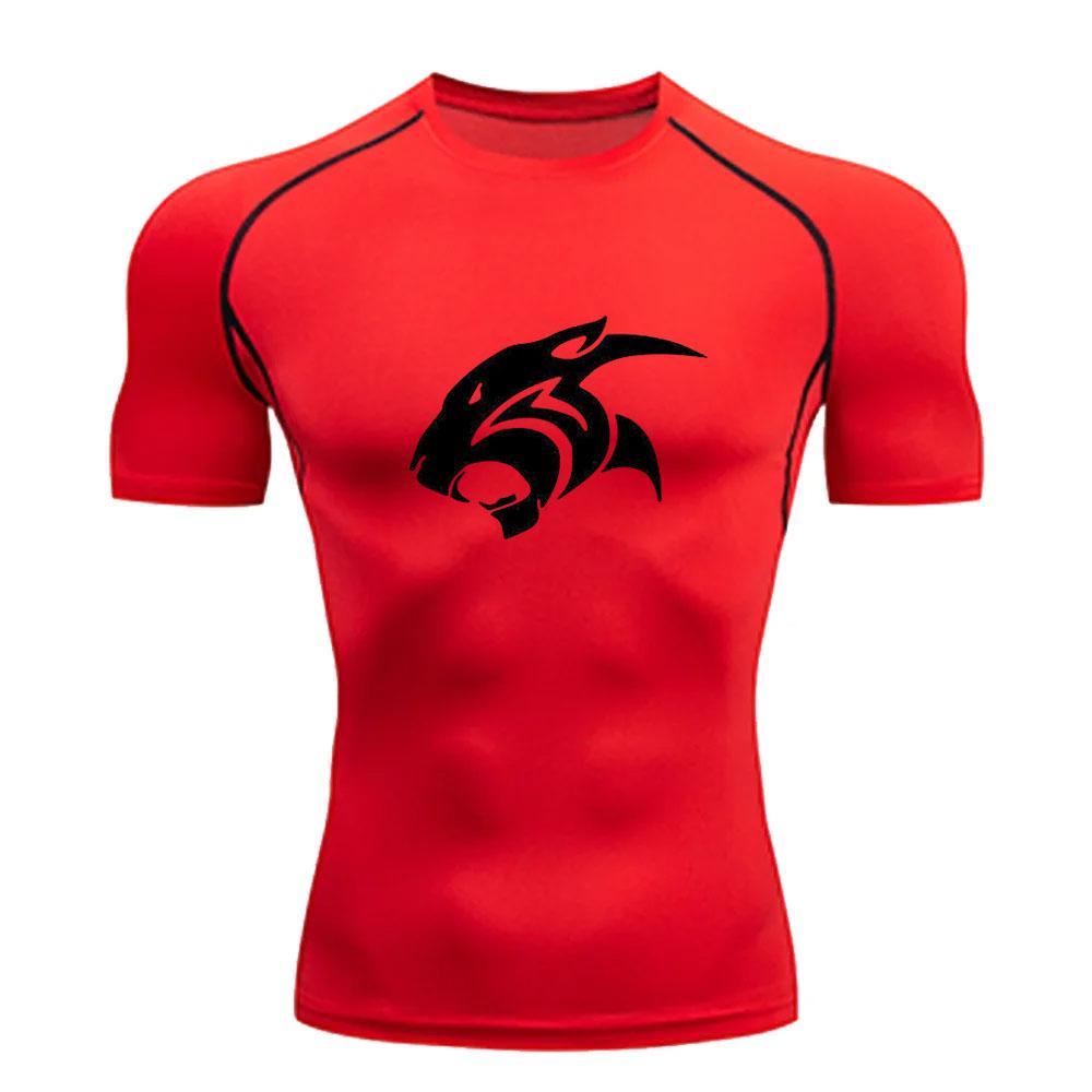 2024 Men's Compression Shirt, Running Sportswear, Gym, Bodybuilding, Quick-Drying, Summer Sports Top, S-3XL