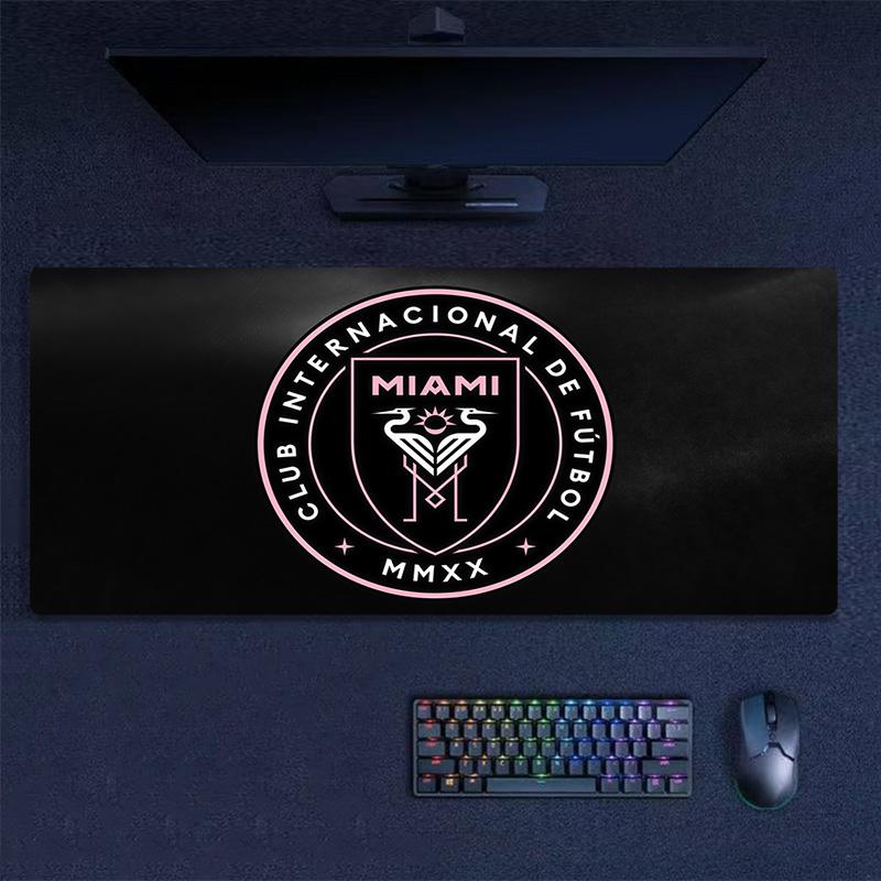 Подушка с принтом Inter Miami CF Нескользящий коврик для ноутбука, планшета, большой коврик для мыши XXL, коврик для мини-ПК с заблокированным краем