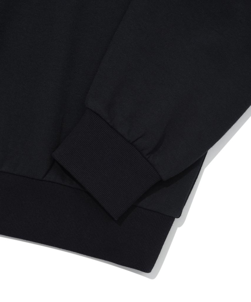 FALLETT Sporty Collared Sweatshirt Navy