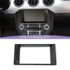 Car Navigation Decorative Panel Decoration Cover Stickers Fit For Ford Mustang 2015 Up ABS Interior Accessories