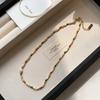 Natural freshwater colorful dopamine stone beaded pearl necklace for women, high-end luxury niche clavicle chain choker40CM
