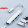 USB-A 3.0/2.0 концентратор на Type C 5 Гбит/с высокоскоростная передача данных OTG адаптер кабель для мобильного телефона MacBook ПК ноутбук разветвитель 4 порта