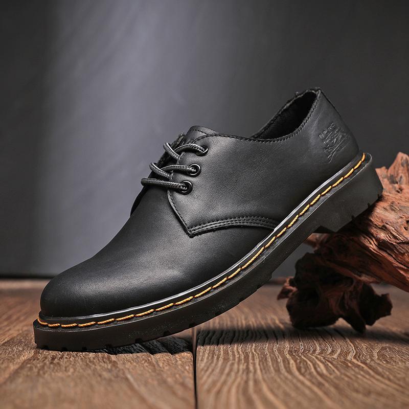 Leisure Lace Up Genuine Leather Top Quality Outdoor Shoes, Fashionable, Elegant, Luxurious, Classic Natural Leather Men's Shoes