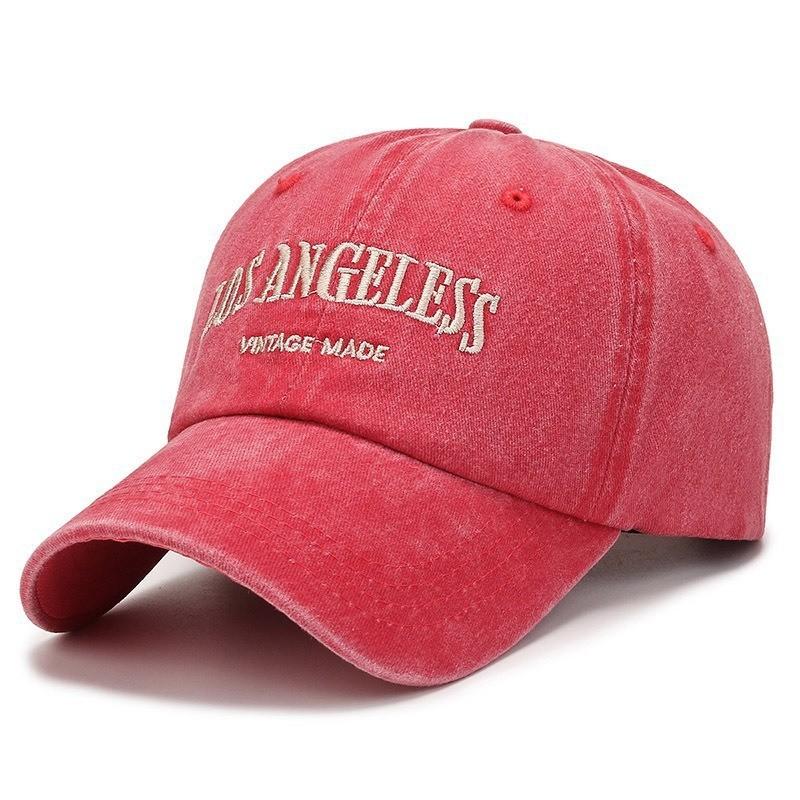 Water Washed Cotton Letter Embroidery Casual Baseball Hat For Sunshade And Daily Wear