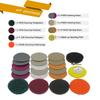 Car Headlight Polish Pad Kit Waterproof Scouring Mat Soft Sponge Interface Buffering Pad With Sanding Discs & Interface Pad