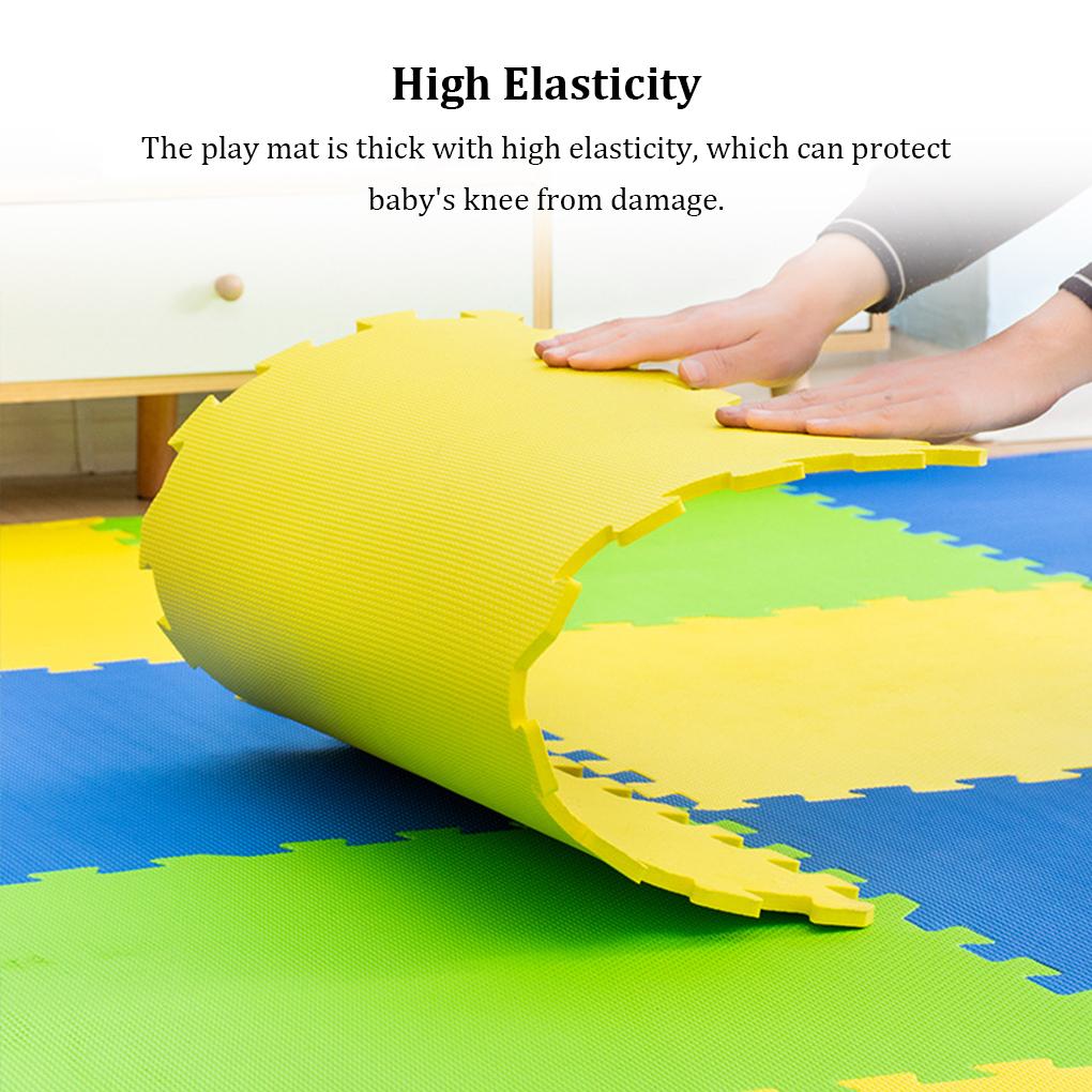 20 Pieces Baby Puzzles Floor Carpet Interlocking Exercise Non-slide Foam Educational Play Mat Home Living Room