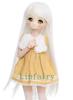 Linfairy 13 Size Doll Wig Figure Doll BJD Long Hair (white)