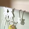 Door Iron Hooks No Drill For Cabinet Bathroom Storage Home Organization Tool