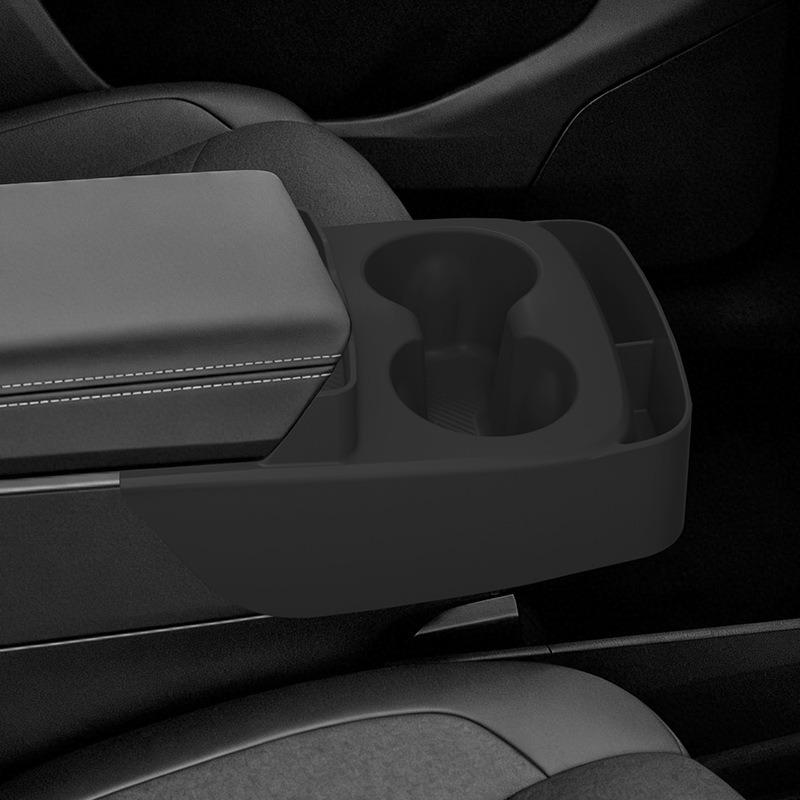 For Tesla Model Y Standard Central Control Silicone Cup Phone Card Holder Armrest Expand Storage Box Car Interior Accessories