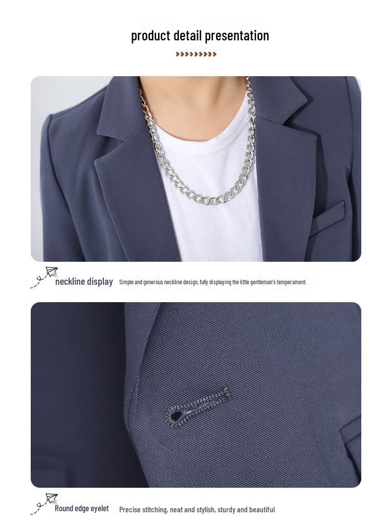 Повседневный комплект блейзера для мальчика на весну/лето - Наряд для малыша для приема гостей и фотосессии, Свадебный костюм для мальчика с цветами